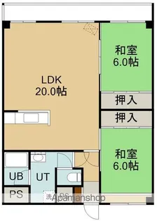 グロリアハイツ若松【3階】の間取り